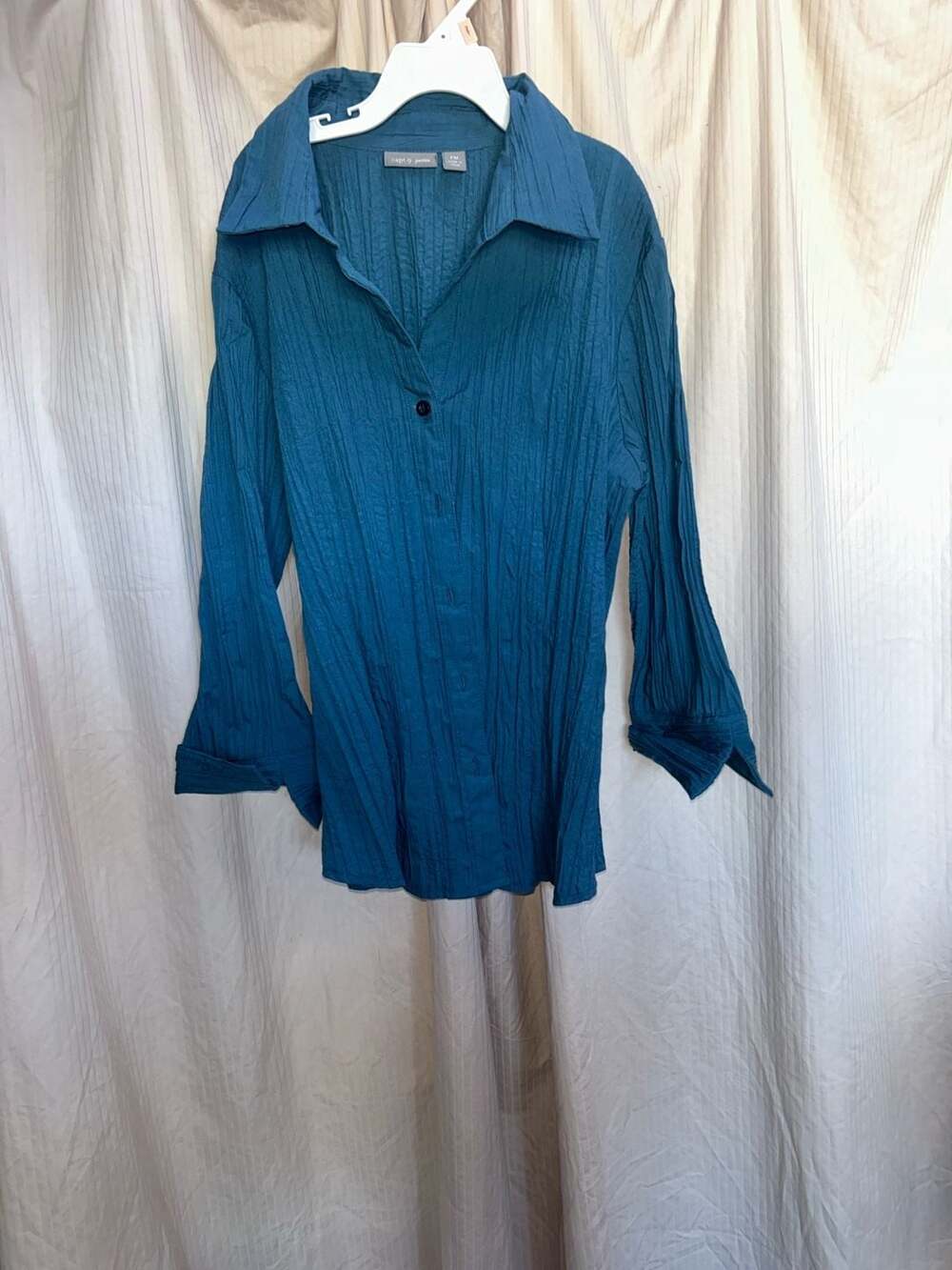 Notations womens blouse with attached tank size Petite large